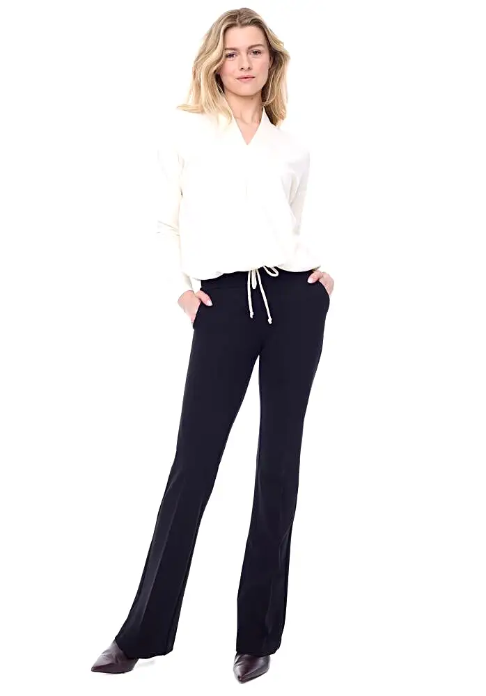 67923 Dark Charcoal Ponte Full Length Pant