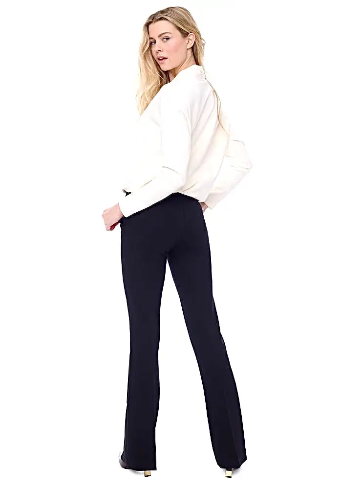 67923 Dark Charcoal Ponte Full Length Pant