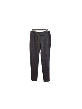 67924 Black/Navy Checker Full Length Pant