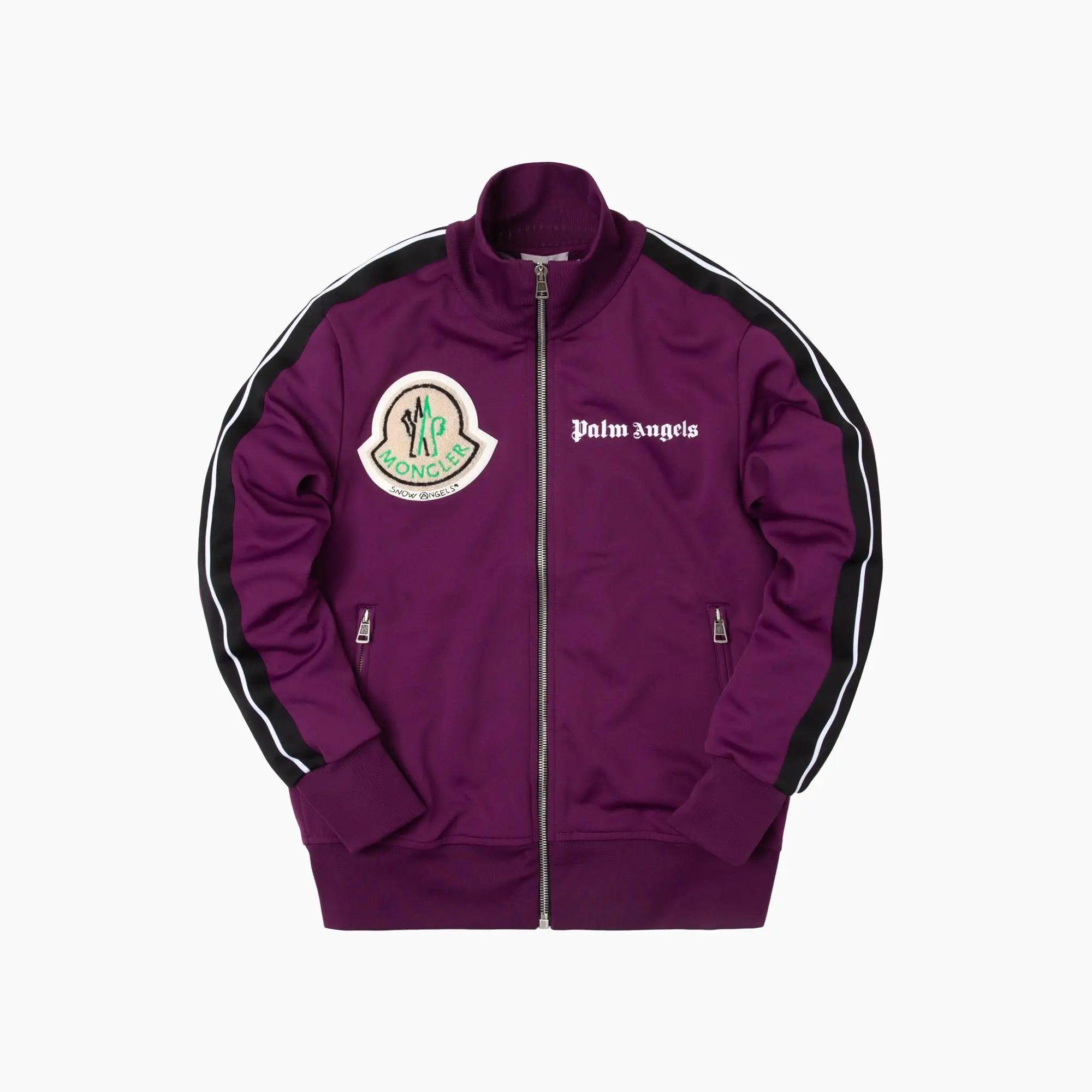 8 Moncler Palm Angels Maglia Cardigan Track Jacket - Purple