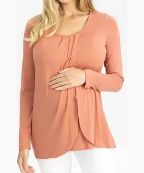 angel maternity Long Sleeve Nursing Top