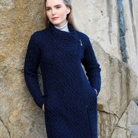 Aran Long Side-Zip Sweater [3 Colors]