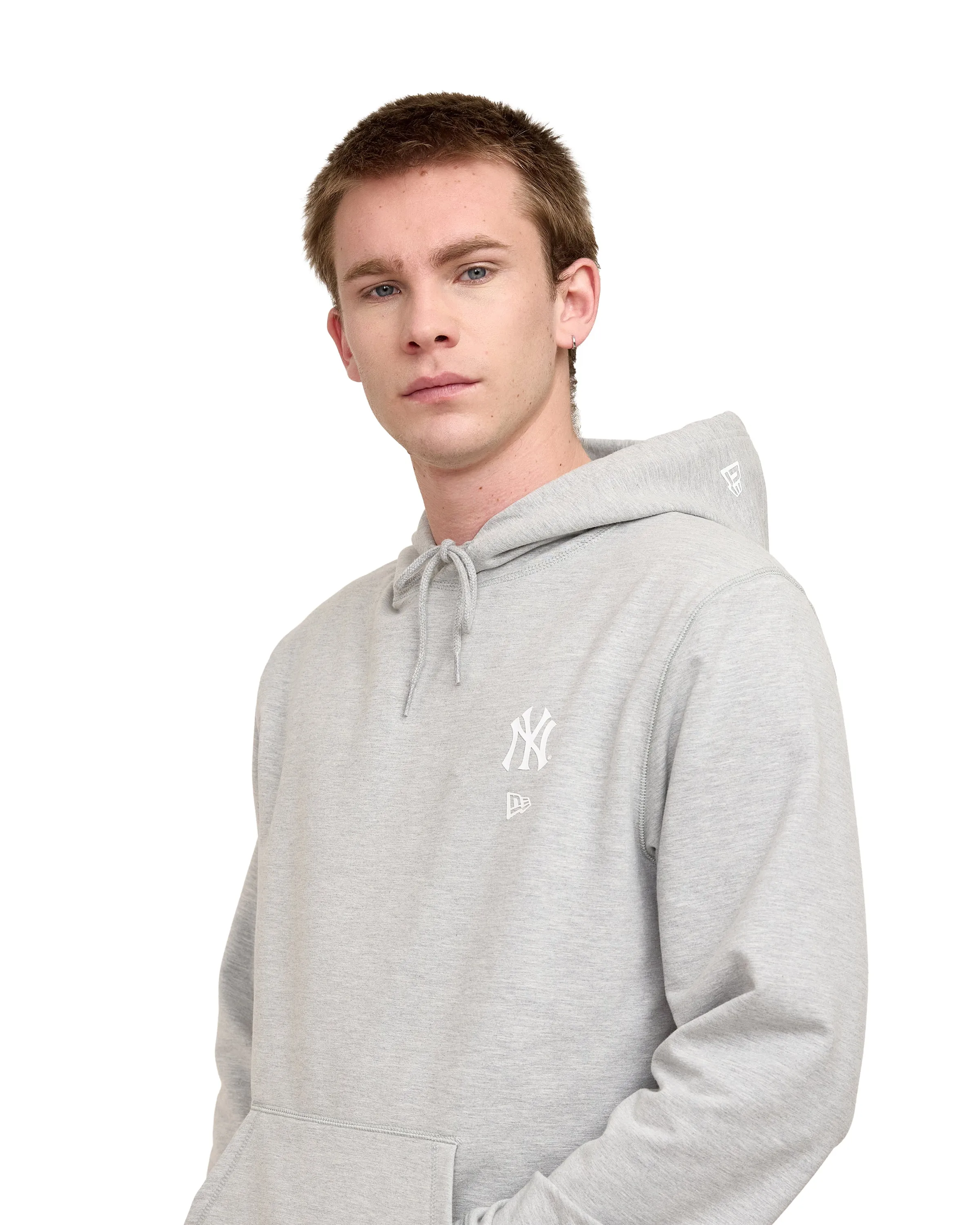 Atlanta Braves Logo Essentials Tonal Gray Hoodie