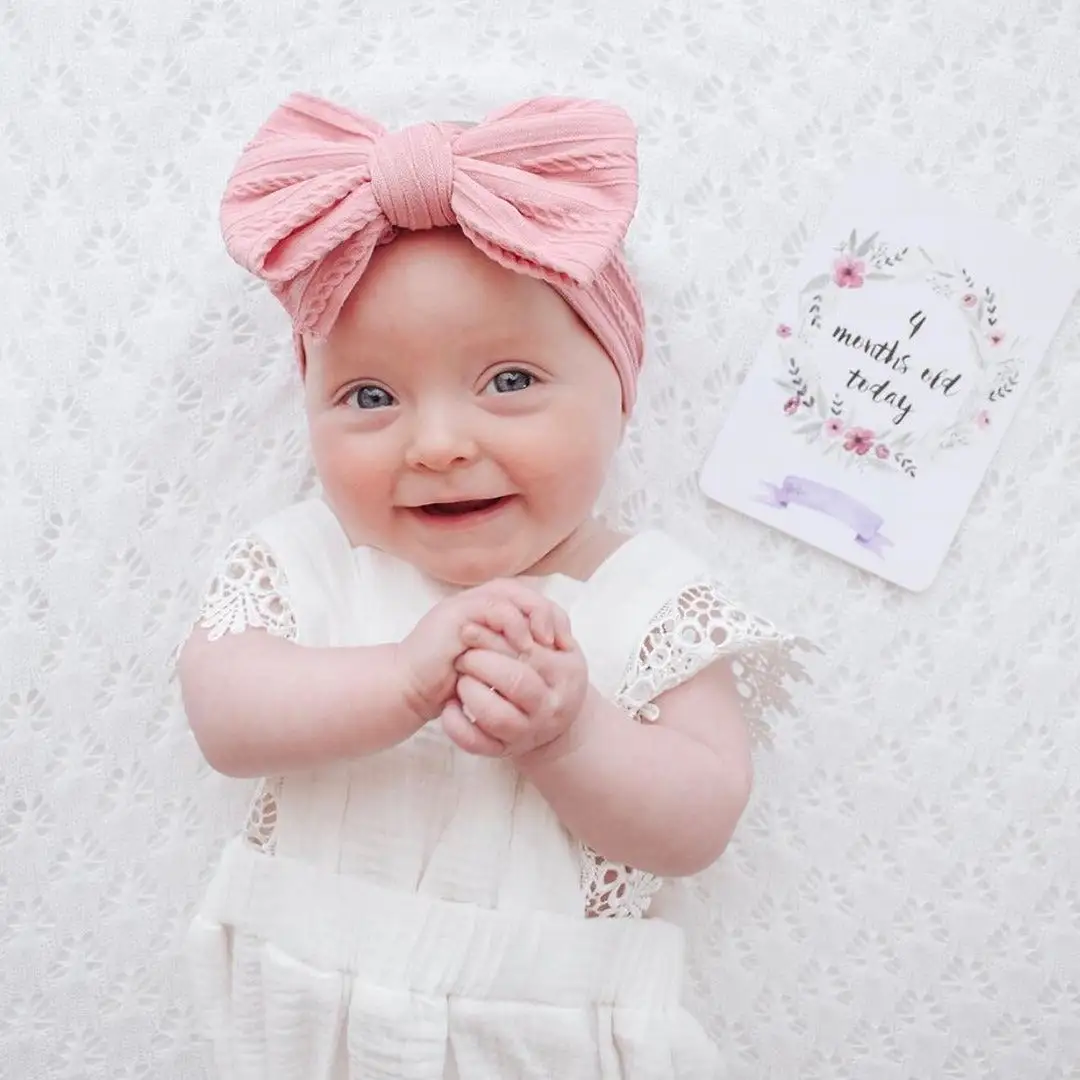 Baby Top Knot Double Bow Headband Forest Green