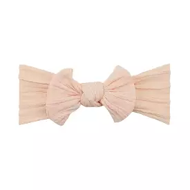 Baby Top Knot Single Bow Headband Coral