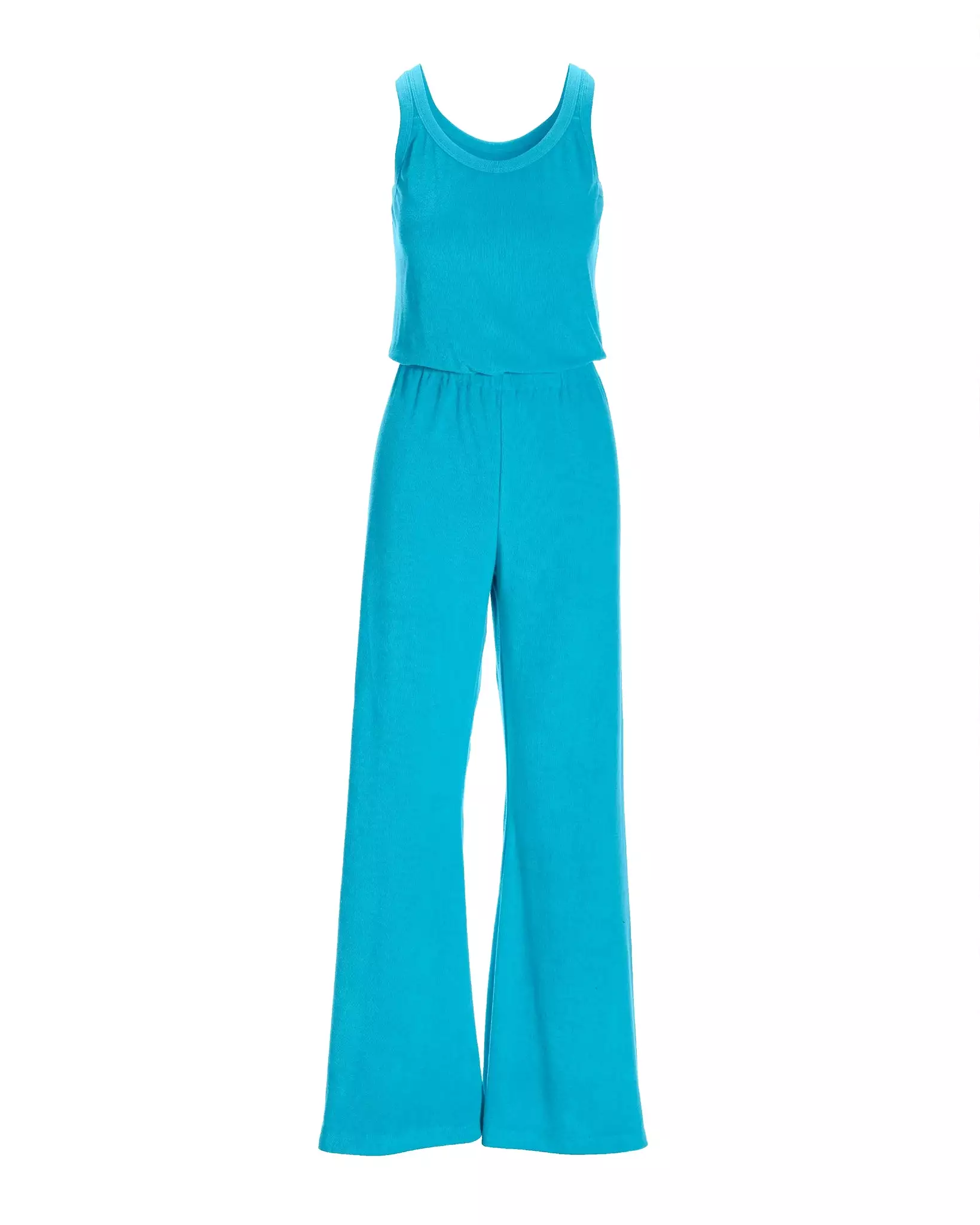 Beach Terry Blouson Jumpsuit Splash Blue