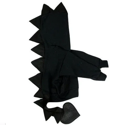 Black Dragon Hoodie With Tail