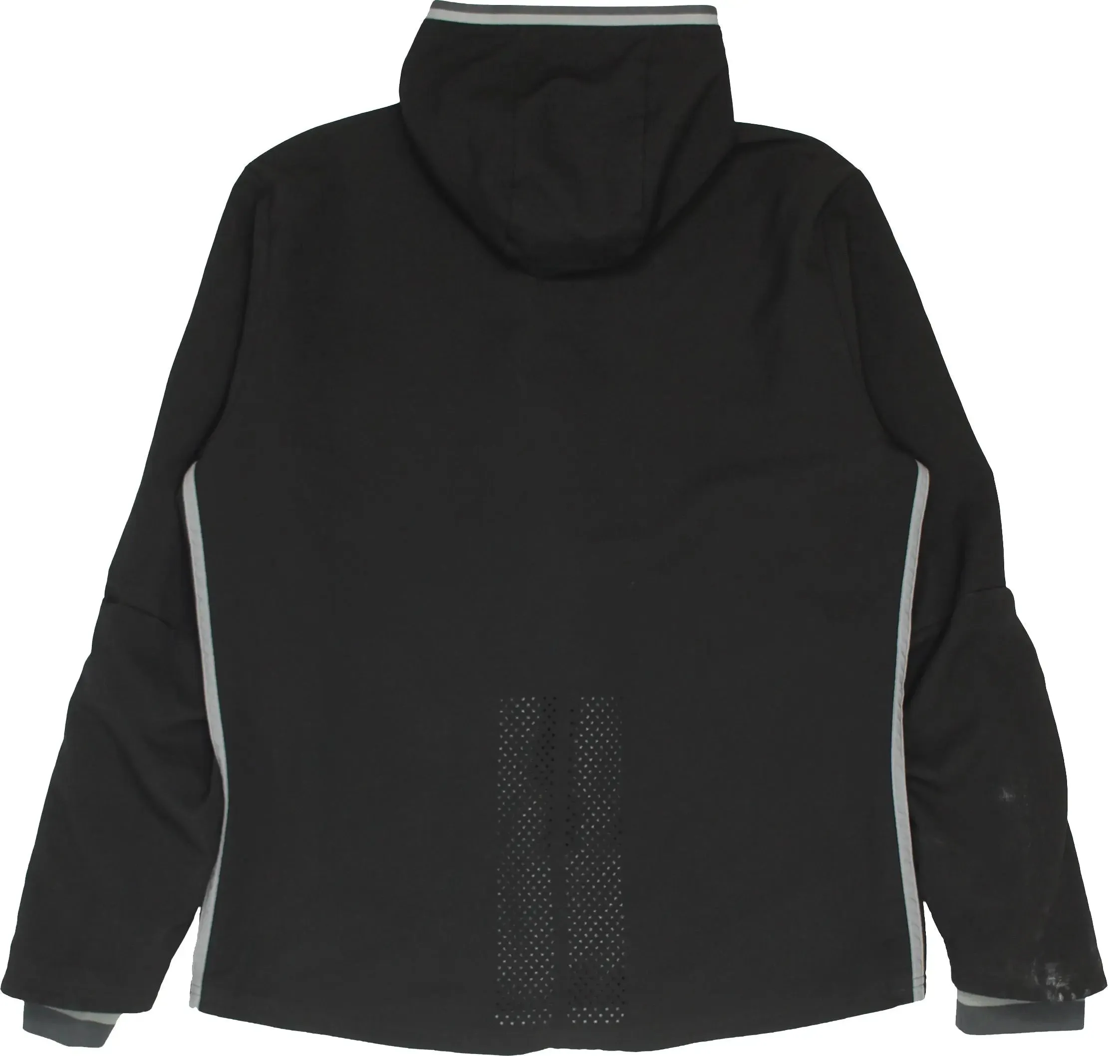 Black Track Jacket with Hoodie by Adidas | ThriftTale