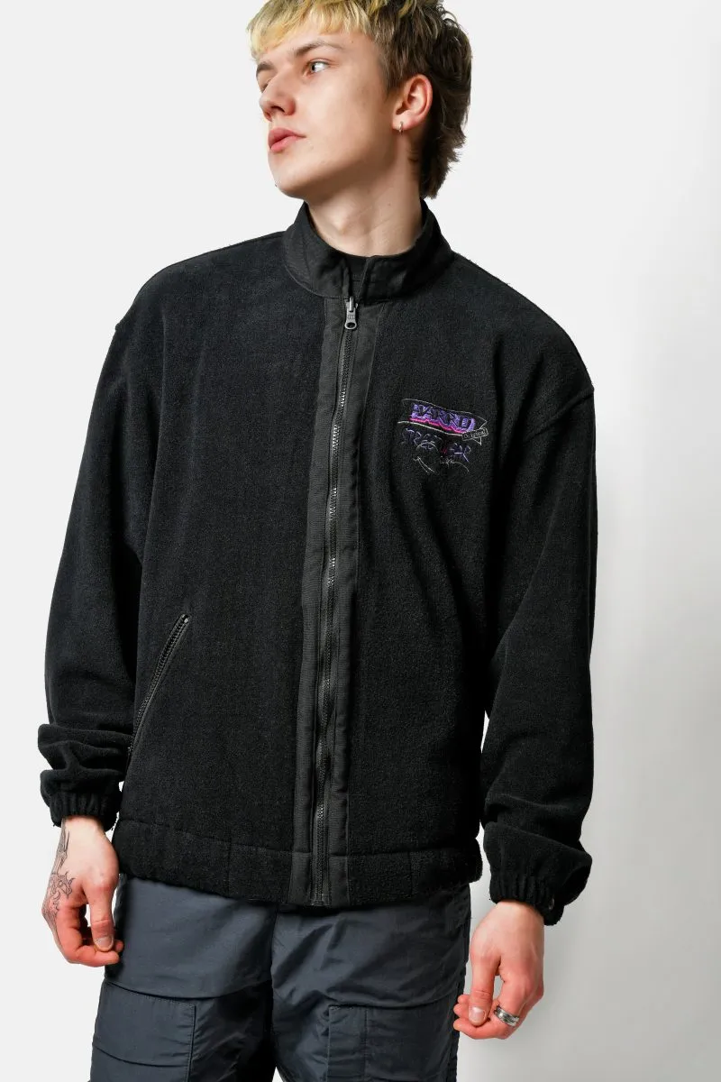 Black warm fleece jacket