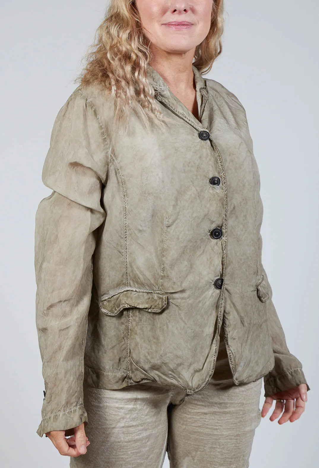 Bleached Jacket in Linen