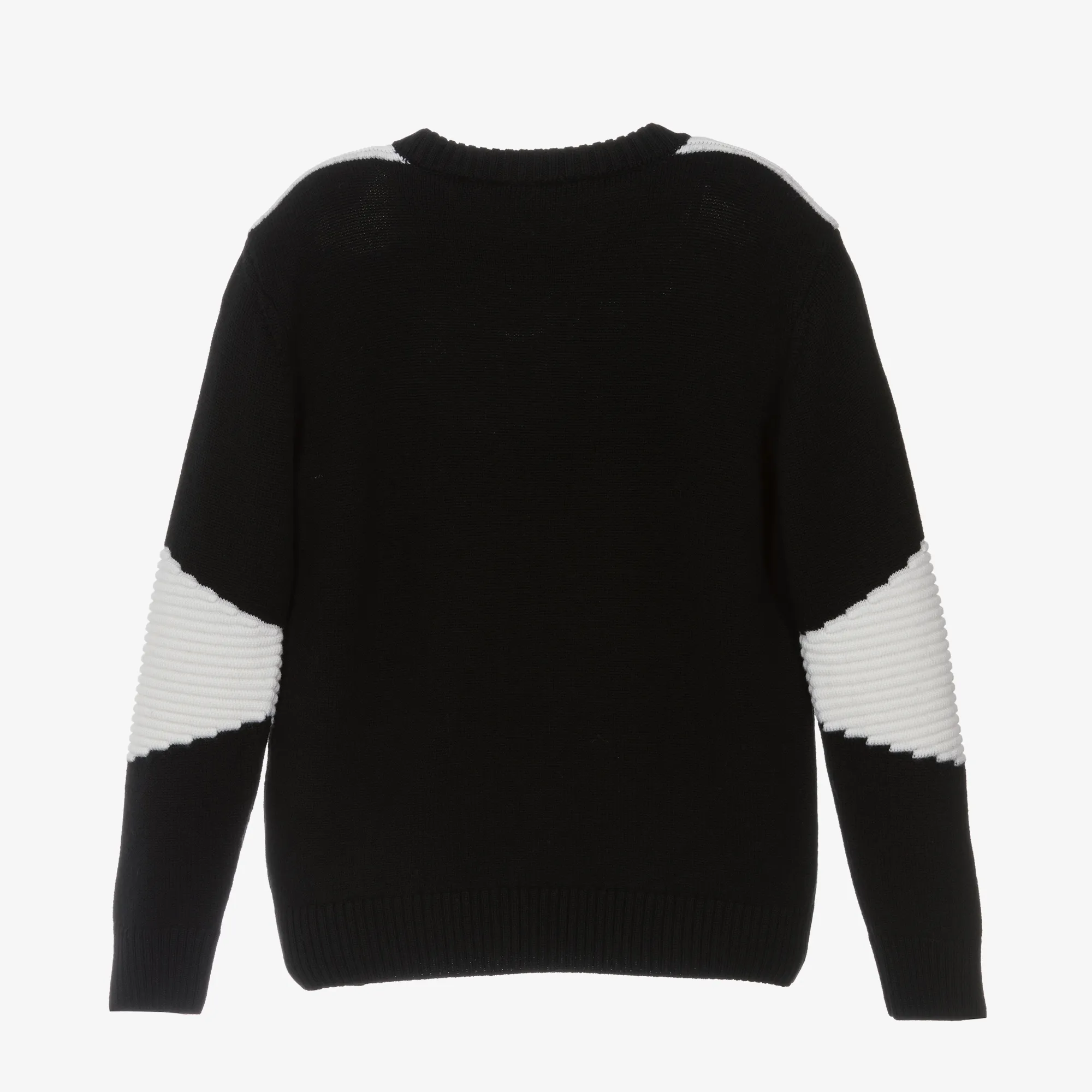 Boys Black Wool Sweater