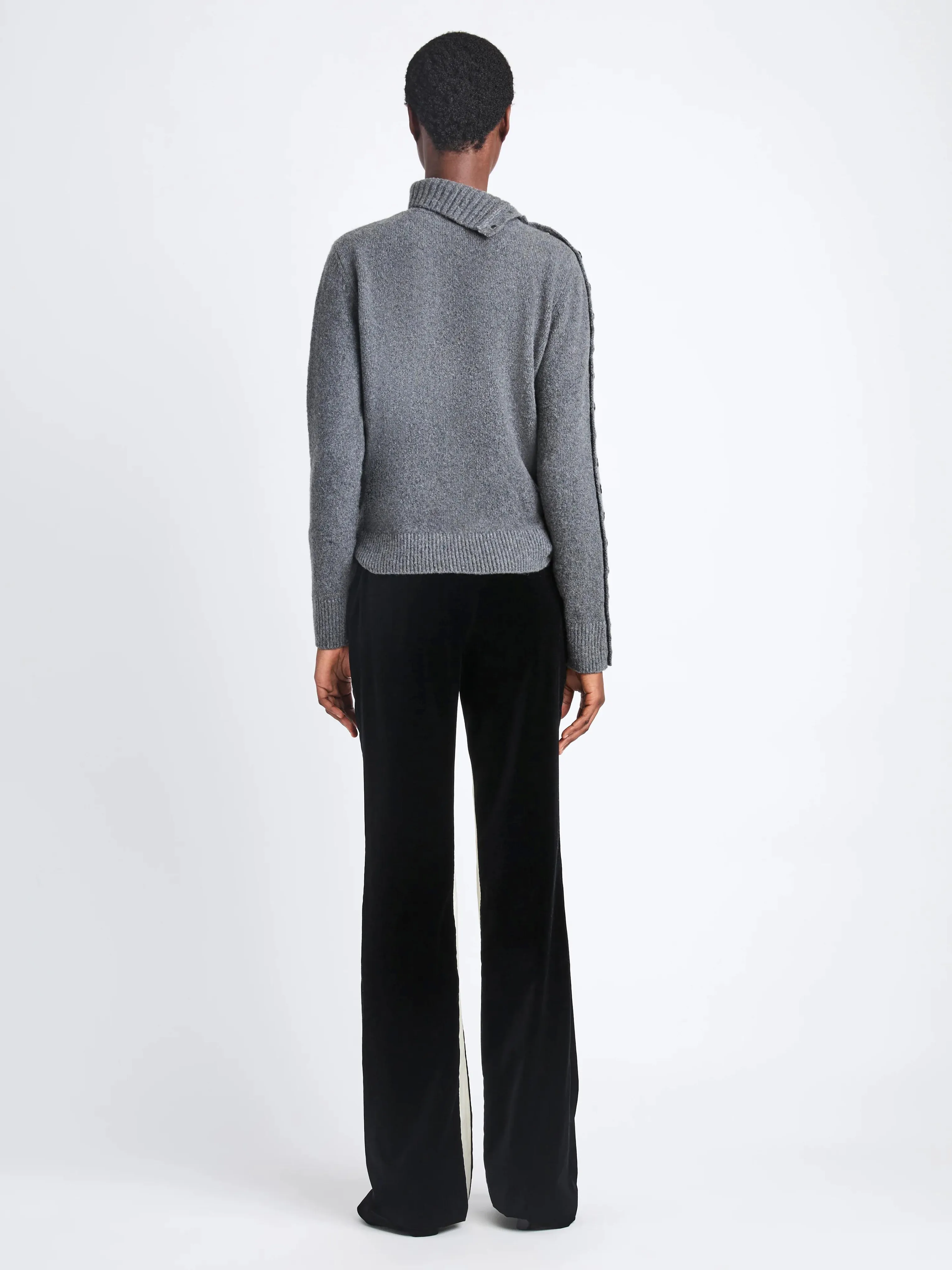 Camilla Sweater In Lofty Eco Cashmere in Grey