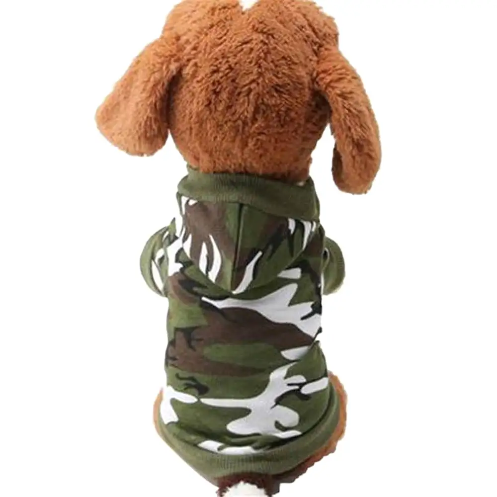 Camo Dog Hoodie - Green