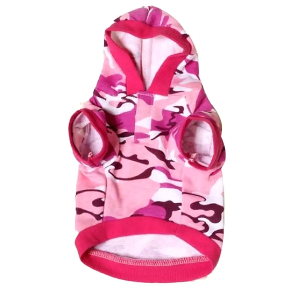 Camo Dog Hoodie - Pink