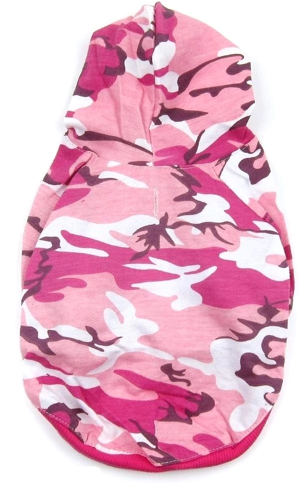 Camo Dog Hoodie - Pink