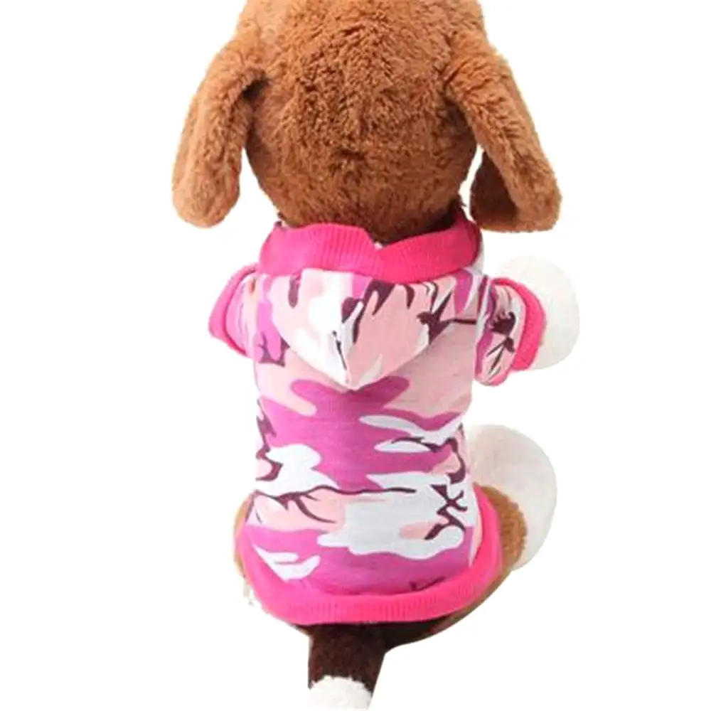 Camo Dog Hoodie - Pink