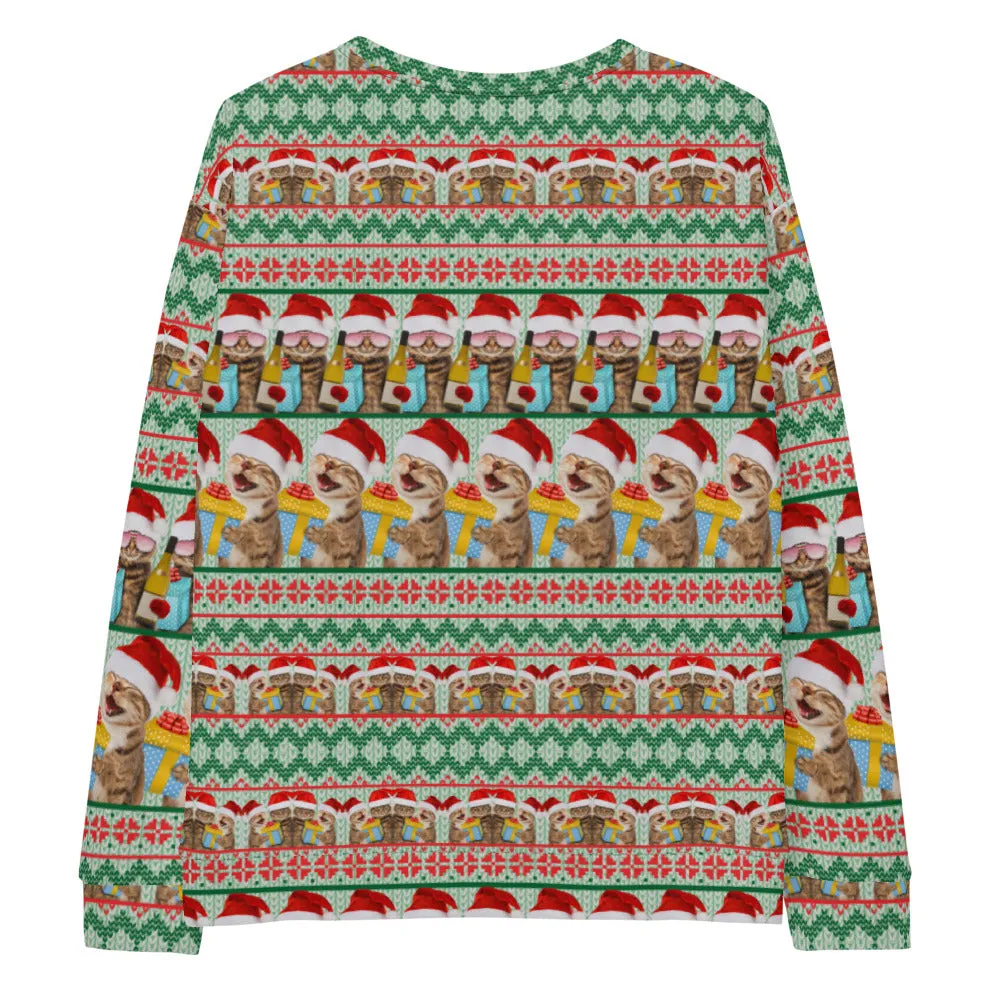 Cat Party Ugly Christmas Sweater