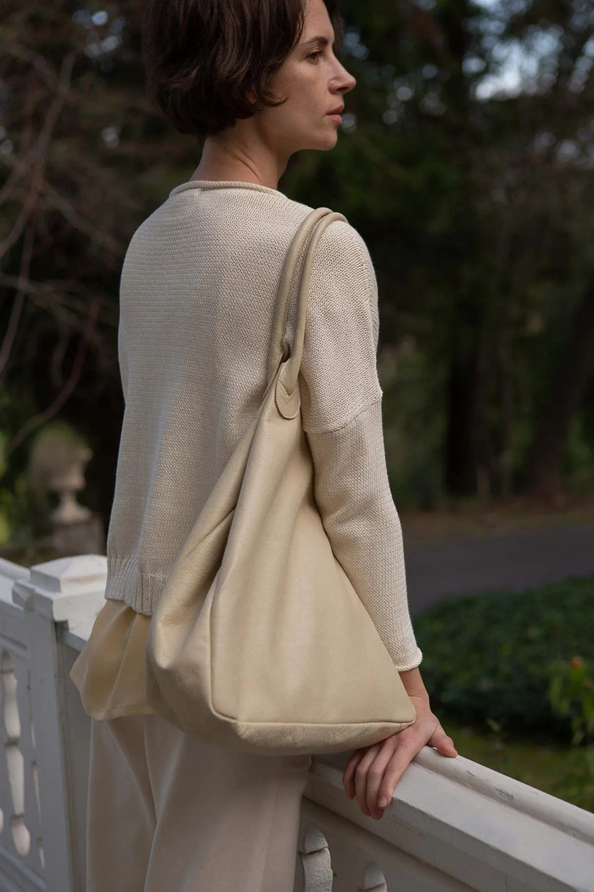 Cotton Rollneck Sweater - Natural