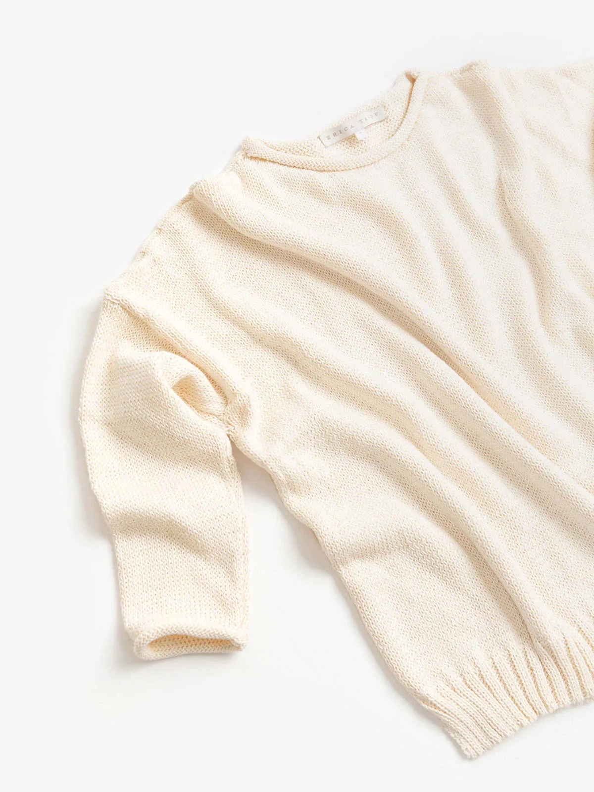 Cotton Rollneck Sweater - Natural