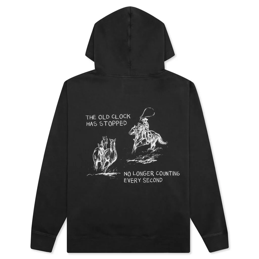 Counting Every Second Hoodie - Black