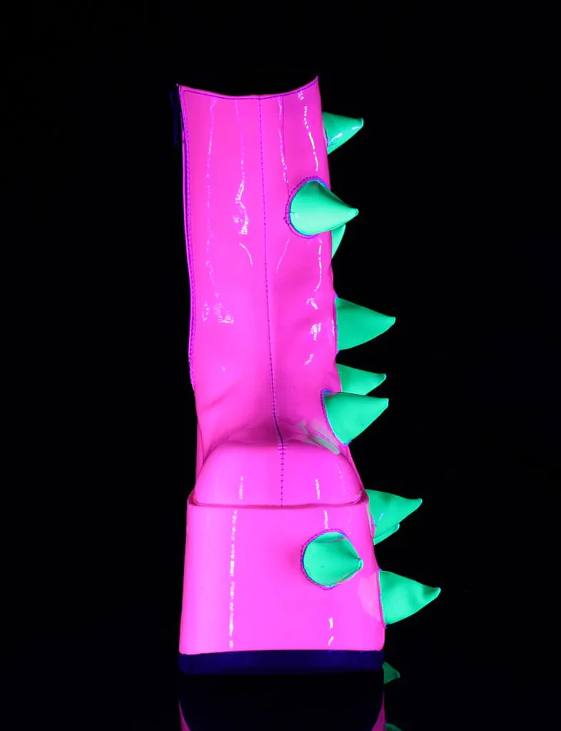 DEMONIA SLAY-77 - UV NEON PINK + GREEN   PRE ORDER 