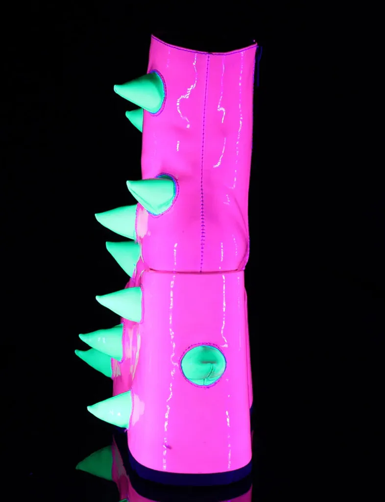 DEMONIA SLAY-77 - UV NEON PINK + GREEN   PRE ORDER 