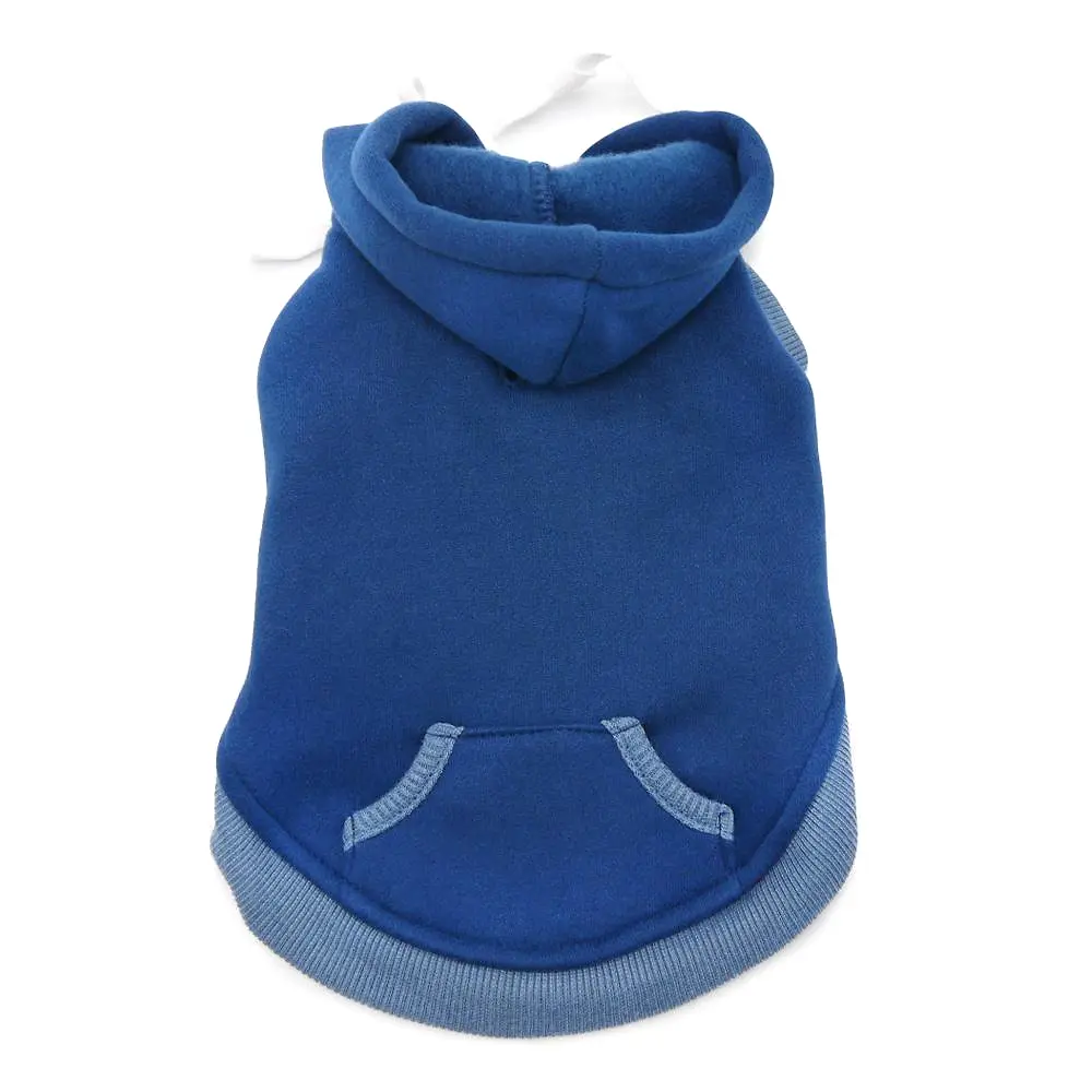 Drawstring Dog Hoodie by DOGO - Blue