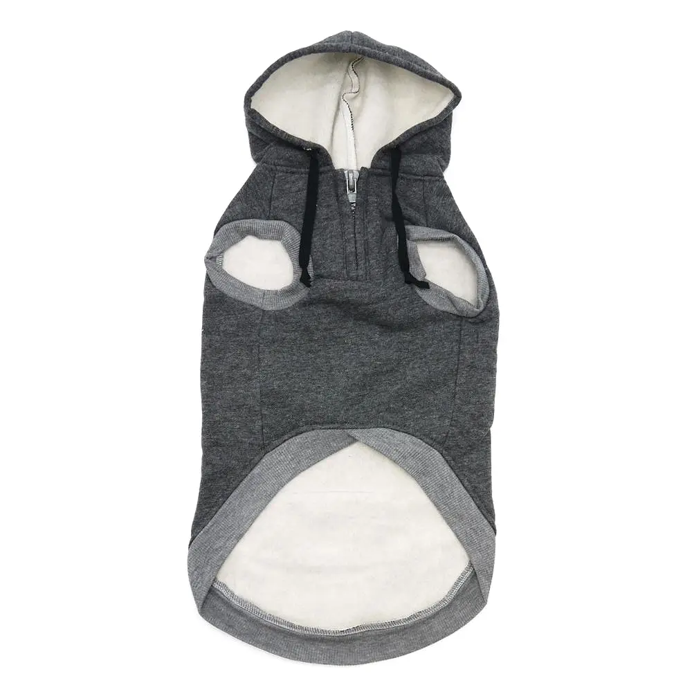 Drawstring Dog Hoodie by DOGO - Gray