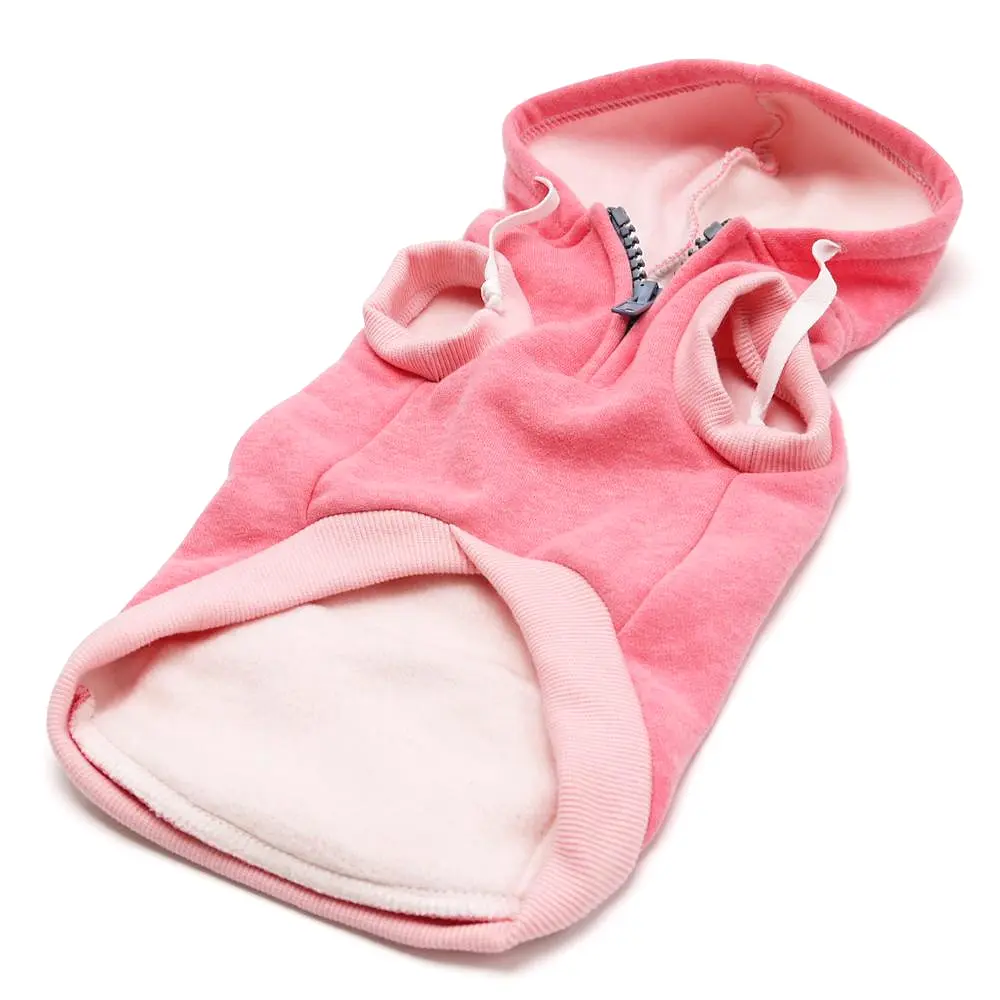 Drawstring Dog Hoodie by DOGO - Pink