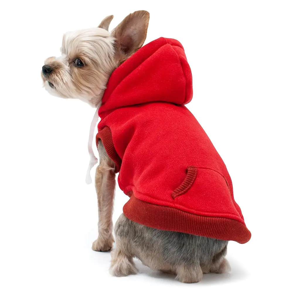 Drawstring Dog Hoodie by DOGO - Red