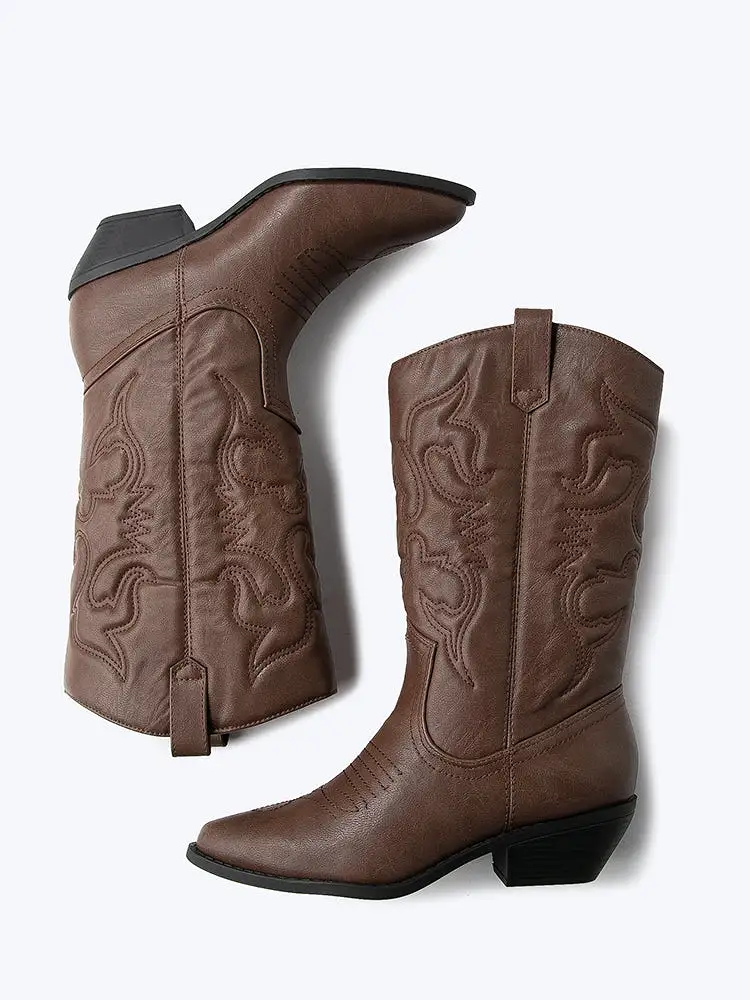 Embroidered Cowboy Boot