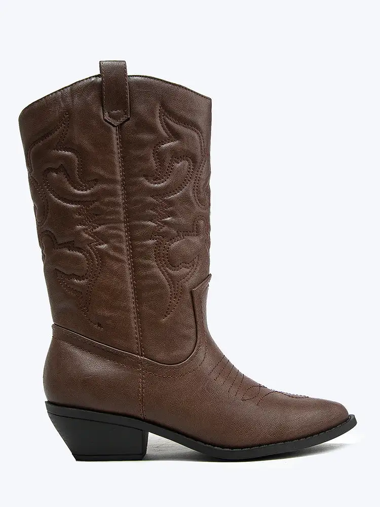 Embroidered Cowboy Boot