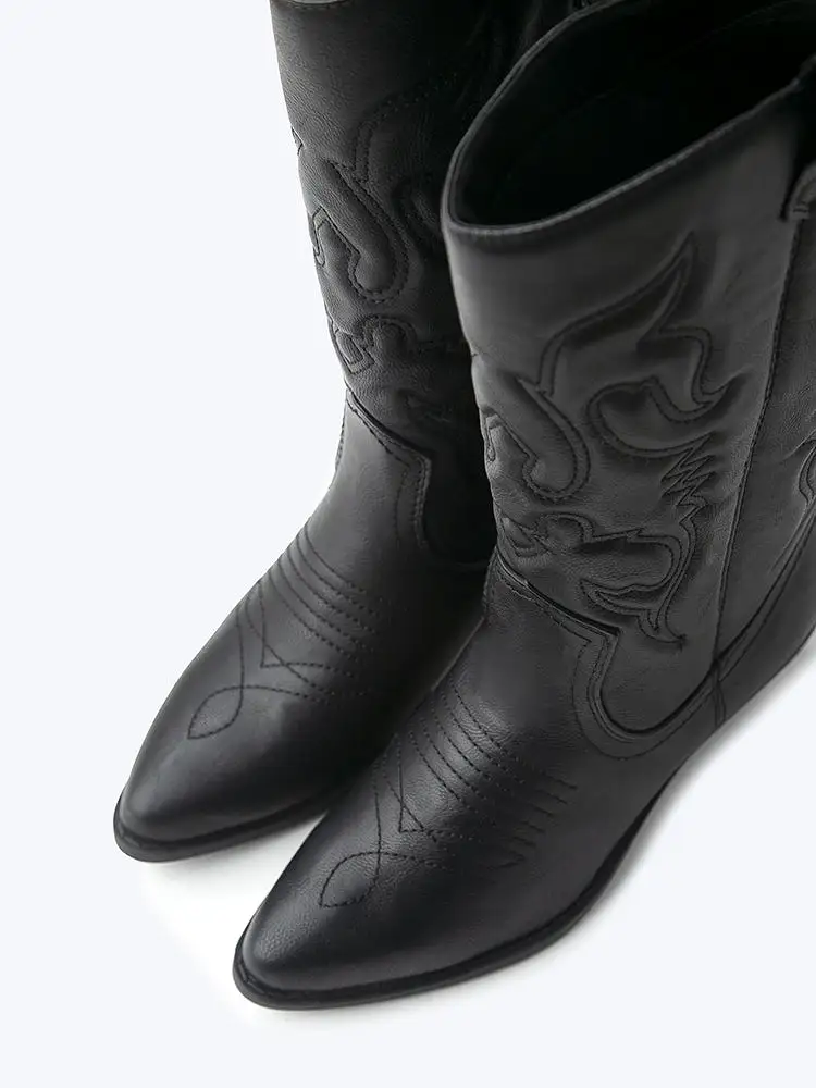 Embroidered Cowboy Boot