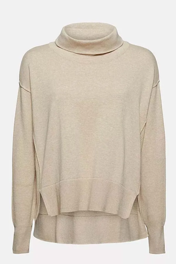 Esprit Boxy Polo Neck Sweater