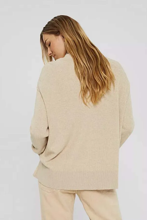 Esprit Boxy Polo Neck Sweater