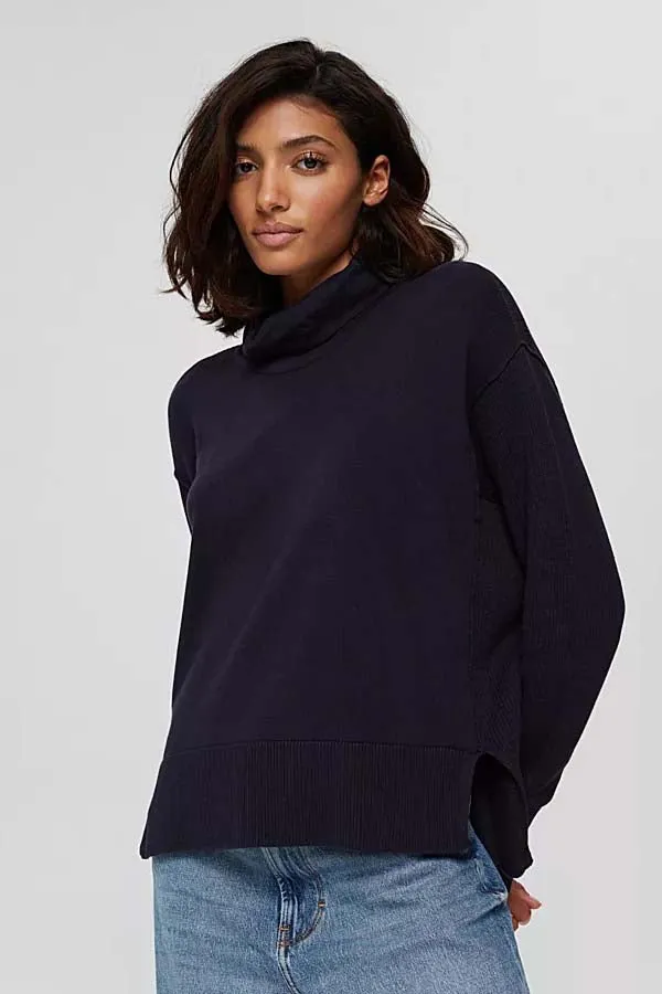 Esprit Boxy Polo Neck Sweater