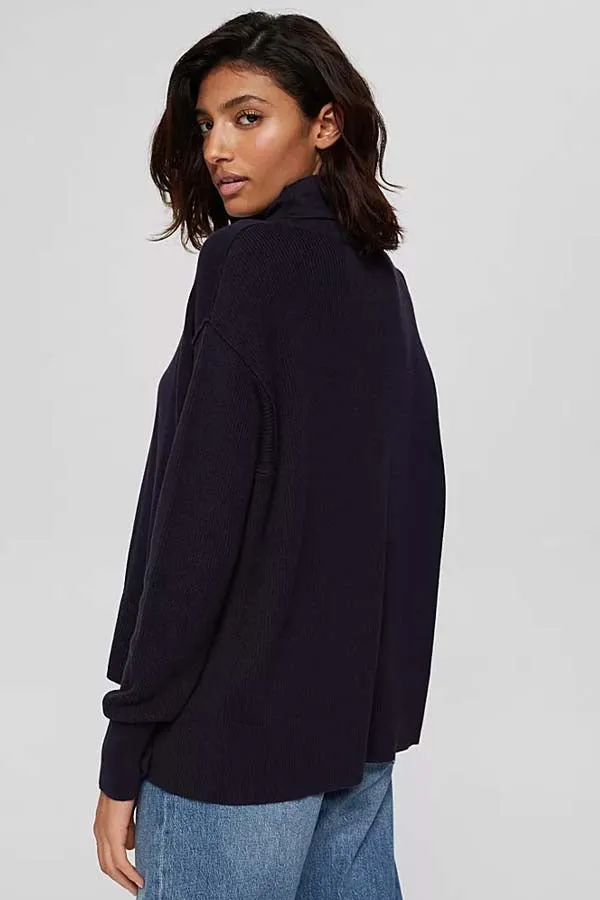 Esprit Boxy Polo Neck Sweater