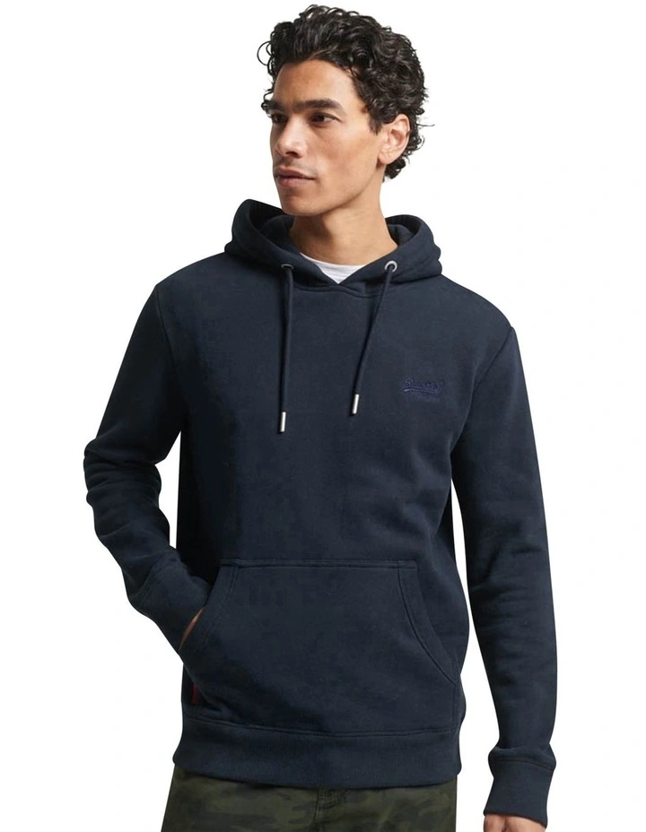 Essential Logo Hoodie in Eclipse Navy