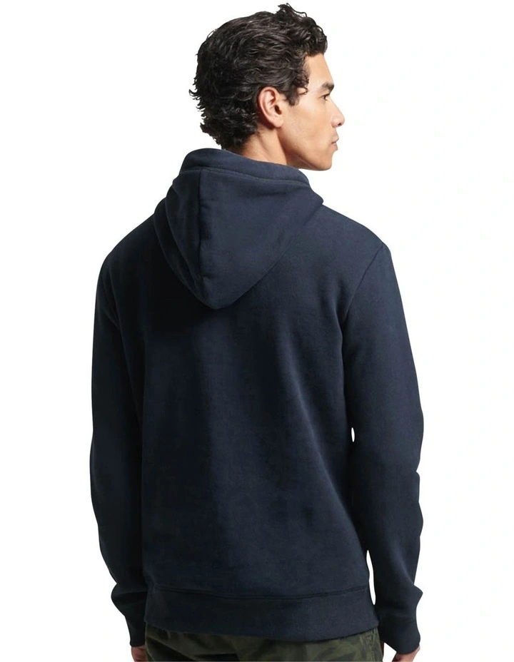 Essential Logo Hoodie in Eclipse Navy