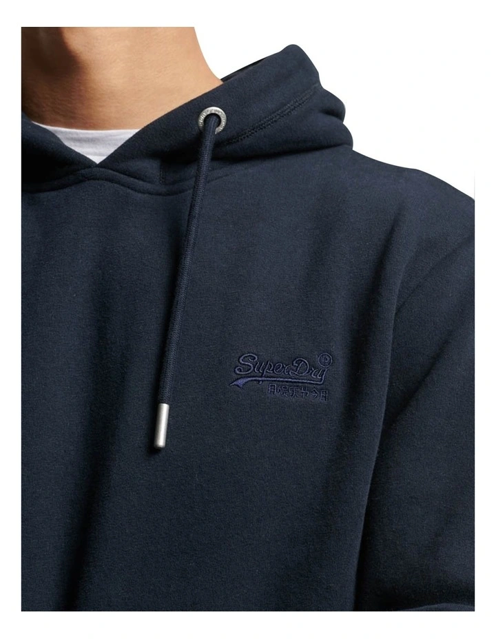 Essential Logo Hoodie in Eclipse Navy