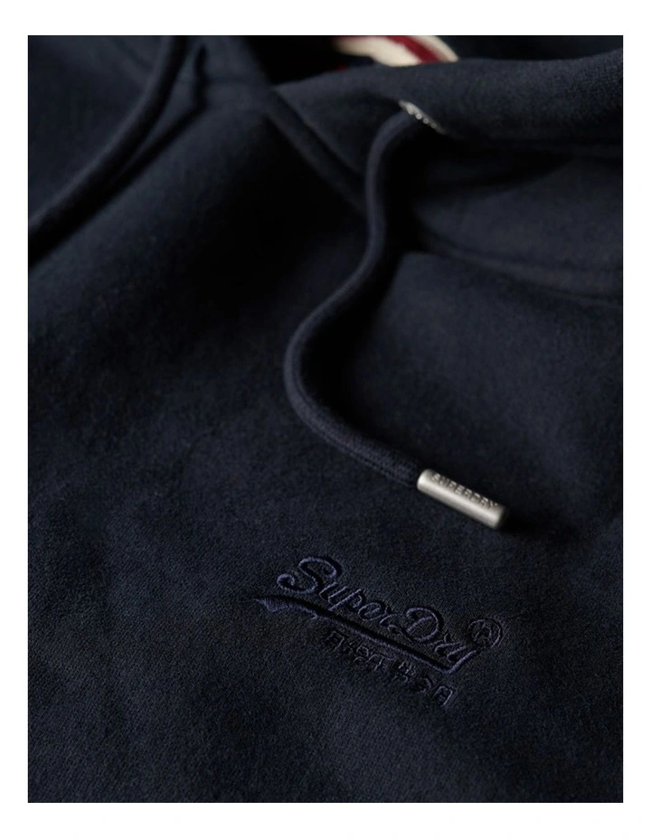 Essential Logo Hoodie in Eclipse Navy