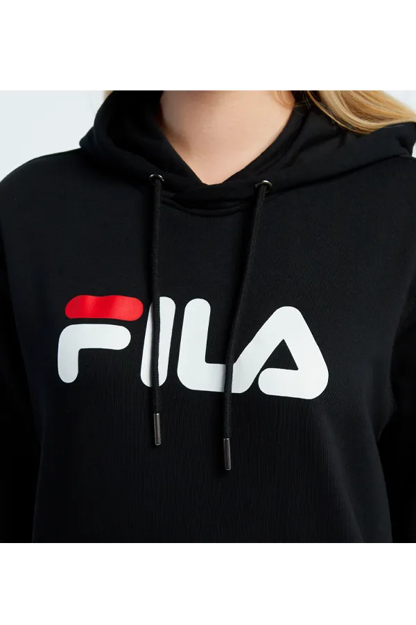 FILA Women Logo Hoodie Black