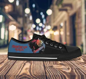 Friday The 13th Jason Voorhees The Game Halloween Movie Canvas Low Top Shoes