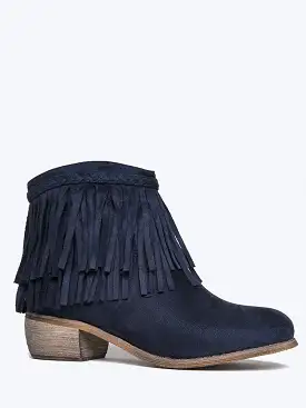 Fringe Ankle Bootie