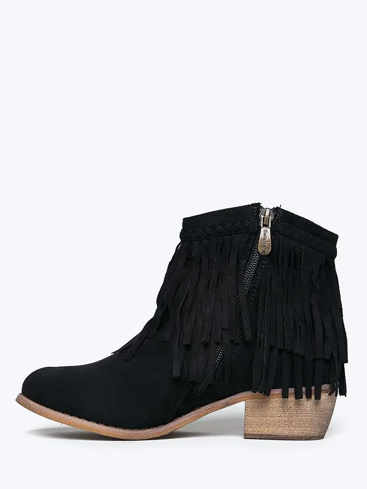 Fringe Ankle Bootie