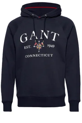 GANT Sailing Club Hoodie Navy