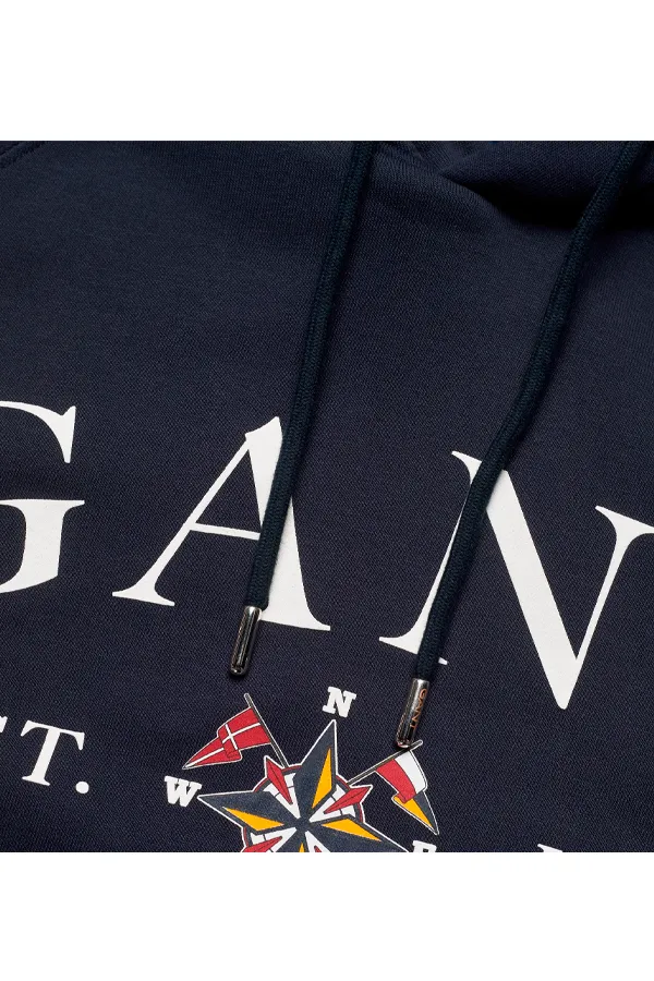 GANT Sailing Club Hoodie Navy