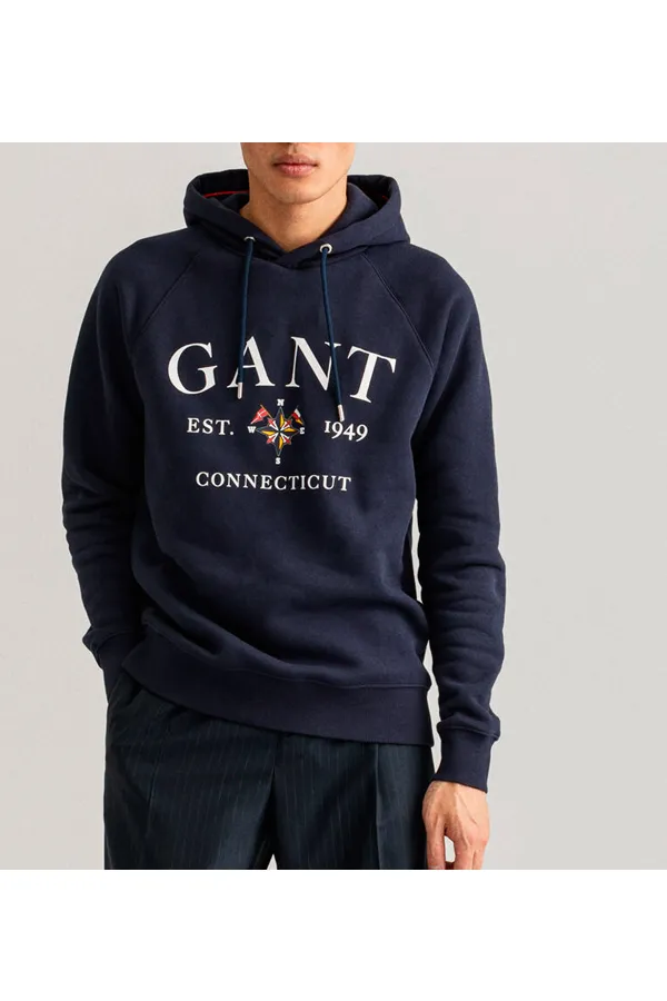 GANT Sailing Club Hoodie Navy