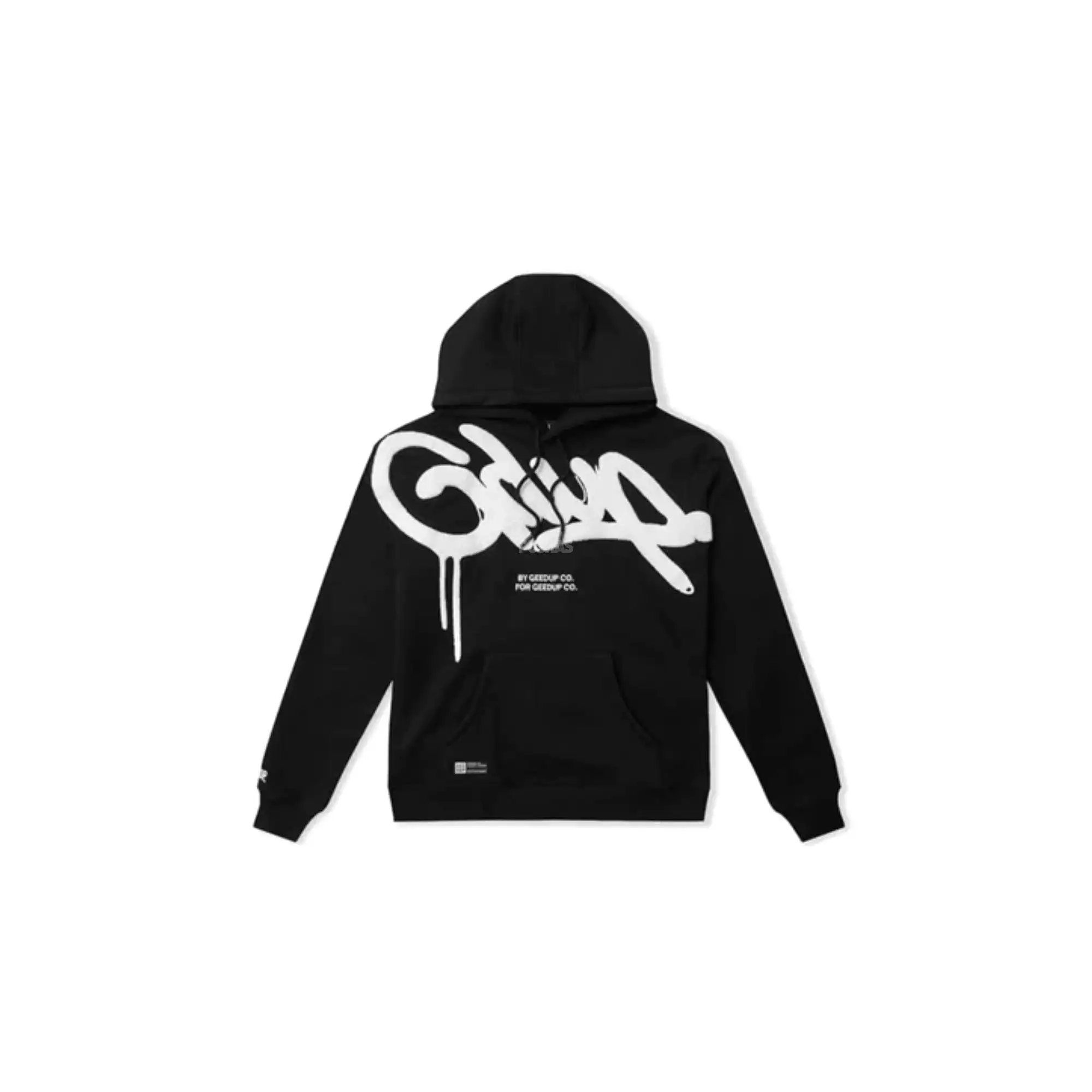 Geedup Handstyle Hoodie 'Black White' (2023)