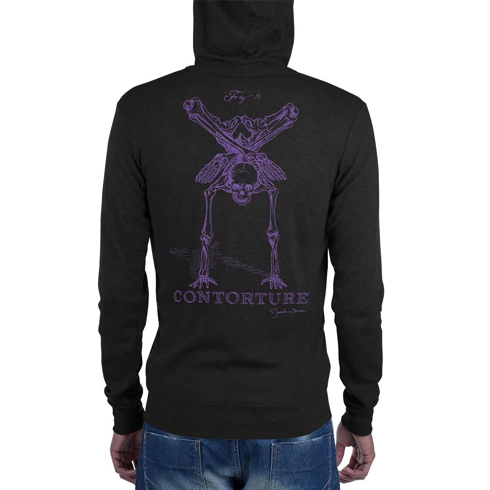 GenderNonSpecific ZIPadeedooda Hoodie: BlackSabbathPurple